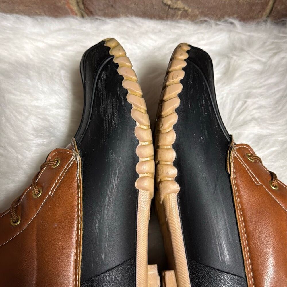 Outwoods Black & Tan Rain/Snow Boots Size 10 - Picture 6 of 9